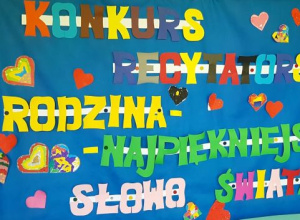 Konkurs recytatorski dla klas pierwszych